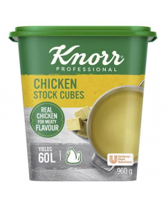 KNORR PROFESSIONAL CHICKEN STOCK CUBES 6X120X8GM