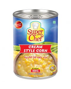 SUPER CHEF CREAM STYLE SWEET CORN  24X400GM