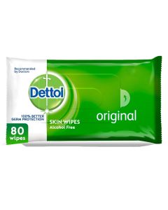 DETTOL ORIGINAL ANTI-BACTERIAL MULTI USE WIPES - PACK OF 80