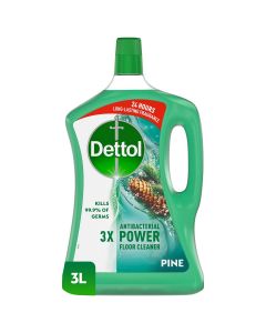 Dettol Pine Antibacterial Power Floor Cleaner 3 LTR