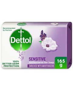 DETTOL SENSITIVE ANTI-BACTERIAL BAR SOAP LAVENDER & WHITE MUSK 165GM