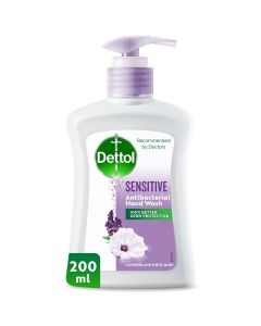 DETTOL SENSITIVE ANTI-BACTERIAL LIQUID HAND WASH LAVENDER & WHITE MUSK 200ML