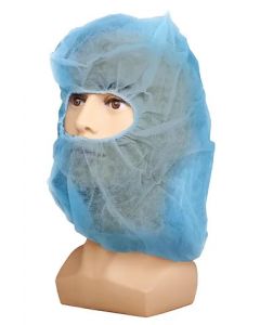 SUPER TOUCH NONWOVEN HOOD BLUE 500PC