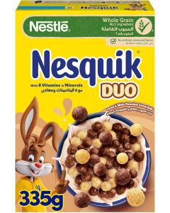 NESTLE NESQUIK DUO BREAKFAST CEREAL 335GM