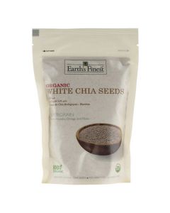 EARTH`S FINEST ORGANIC WHITE CHIA SEEDS 300GM