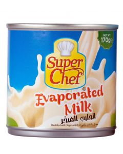 SUPERCHEF EVAPORATED MILK (VEG. FAT) 23% - 48X170GM