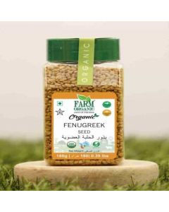 FARM ORGANIC- ORGANIC FENUGREEK SEEDS 180GM