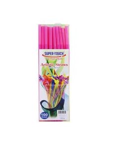 SUPER TOUCH FLEXI ARTISTIC STRAWS MIX COLOR 6X240MM 48X100PC