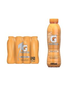 GATORADE ORANGE FLAVOUR SPORTS DRINK 12X495ML