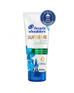 HEAD & SHOULDERS SUPREME SCALP SOOTHING HAIR CONDITIONER WITH ARGAN OIL AND ALOE VERA 200ML