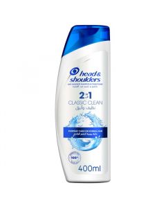 HEAD & SHOULDERS CLASSIC CLEAN 2IN1 ANTI-DANDRUFF SHAMPOO 400ML