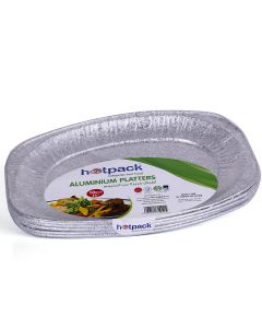 Hotpack- Aluminum platter 6586  small   14" -10pcs