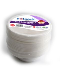 Hotpack-foam bowl 12-oz - 25pcs