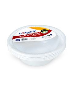 Hotpack-plastic bowls 12oz  – 25 pcs