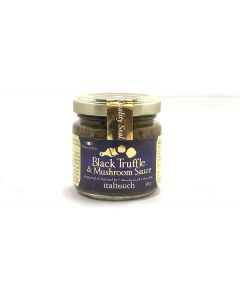 ITALTOUCH BLACK TRUFFLE AND MUSHROOM SAUCE (BLACK SUMMER TRUFFLE 3%) 90GM