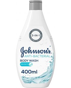 JOHNSON'S BODY WASH ANTI-BACTERIAL SEA SALTS 400ML
