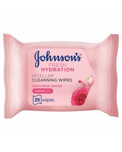 JOHNSON'S FRESH HYDRATION CLEANSING WIPES 25 WIPES