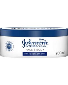 JOHNSON'S INTENSE FACE & BODY CREAM 200ML