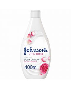 JOHNSON'S VITA RICH SOOTHING BODY LOTION ROSE WATER 400ML