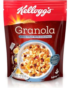 KELLOGG'S GRANOLA MIX FRUITS WITH COCONUT 340GM