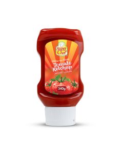 SUPER CHEF TOMATO KETCHUP TOP DOWN 340GM