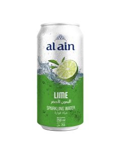 AL AIN LIME SPARKLING WATER CANS 24X250ML