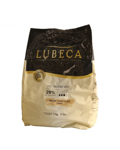 LUBECA WHITE CHOCOLATE CHIPS (29%) 5KG