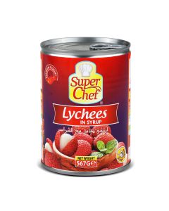 SUPER CHEF LYCHEE IN LIGHT SYRUP 24X565 GM