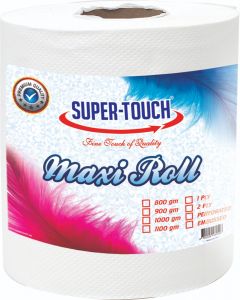 SUPER TOUCH Maxi Roll 2 Ply In Poly Bag- 800 Grm/Roll 