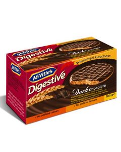 MCVITIEâ€™S DIGESTIVE DARK CHOCOLATE 200GM