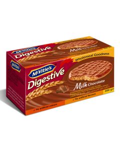 MCVITIE’S DIGESTIVE MILK CHOCOLATE BISCUITS 200GM