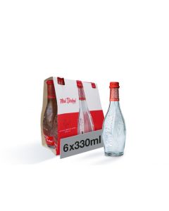 Mai Dubai Water Glass Bottle  6X330ML