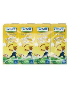 LACNOR ESSENTIALS BANANA MILK 8 X 180 ML
