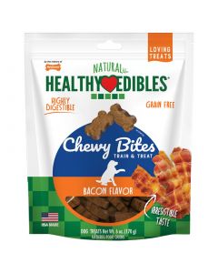 Healthy Edibles Chewy Bites Bacon Flavor 6 oz