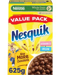 NESTLE NESQUIK WHOLEGRAIN CHOCOLATE CEREAL 625GM