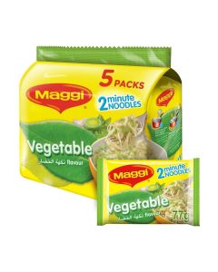 MAGGI 2 MINUTES VEGETABLE FLAVOUR NOODLES 5X79GM