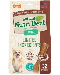 Nutri Dent Filet Mignon 32 Count Pouch Mini