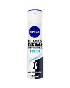 NIVEA DEO SPRAY BLACK & WHITE FRESH 150ML