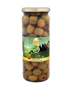 SUPERCHEF GREEN OLIVES STUFFED WITH PIMENTO 12X450 GM