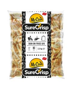 MCCAIN FRIES SURE CRISP 6/6 S/ON 5X2.5KG