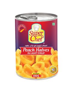 SUPERCHEF PEACH HALVES 12X840GM