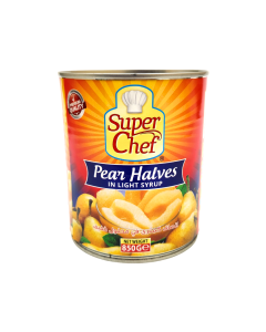 SUPER CHEF PEAR HALVES IN LIGHT SYRUP 850GM