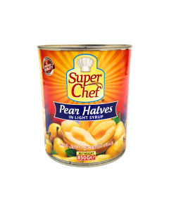 SUPER CHEF PEAR HALVES 12 X 850 GM