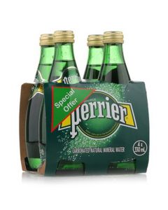 PERRIER SPARKLING WATER 4 x 330 ML 