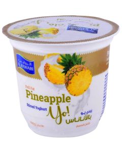 AL RAWABI SINGLE POT PINEAPPLE  YOGHURT 130GM