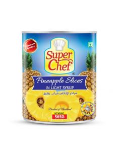 SUPERCHEF PINEAPPLE SLICE IN LIGHT SYRUP 24 X  565 GM