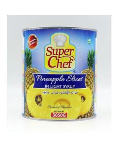 SUPERCHEF PINEAPPLE SLICE IN LIGHT SYRUP 6X3050GM