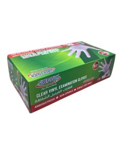 SUPER TOUCH CLEAR VINYL GLOVES POWDER FREE LARGE 10X100PC