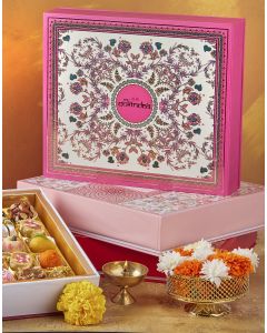 MY GOVINDAS SWEETS PREMIUM IN FANCY BOX 30PCS (PINK) 1KG