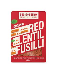 PROFUSION ORGANIC RED LENTIL FUSILLI GLUTEN FREE 250GM